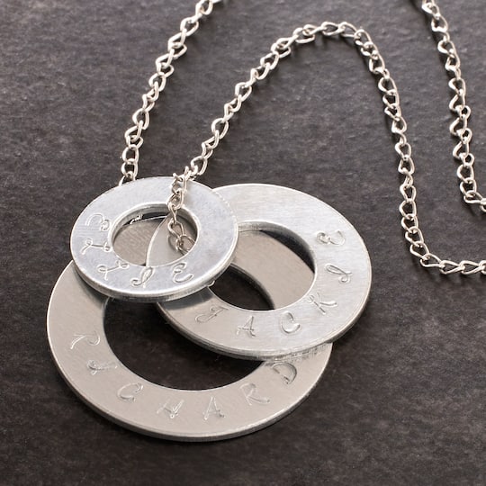Stacked Washer Necklace Stamp Project